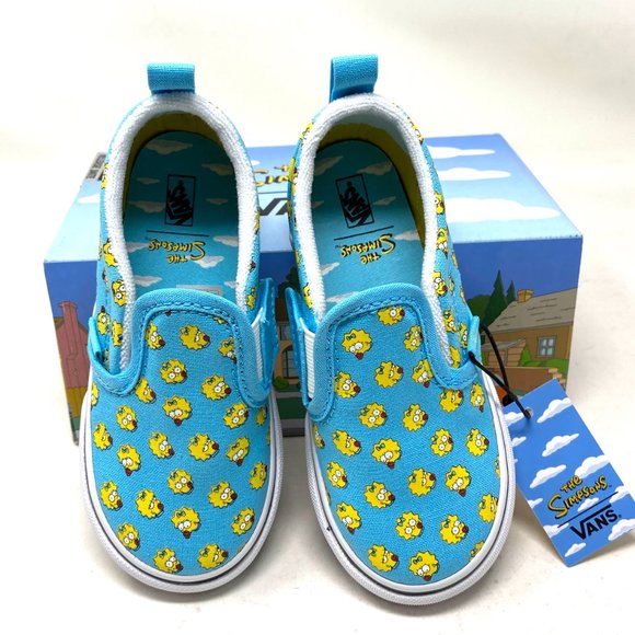 VANS Slip-On V The Simpsons Maggie Canvas Blue Kid - Picture 12 of 15